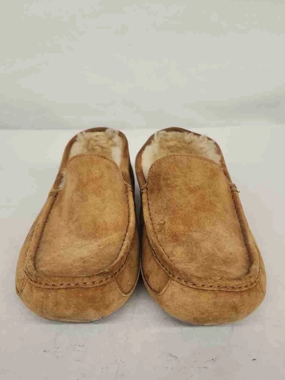 UGG Men's Brown Suede Ascot Slippers Size 12